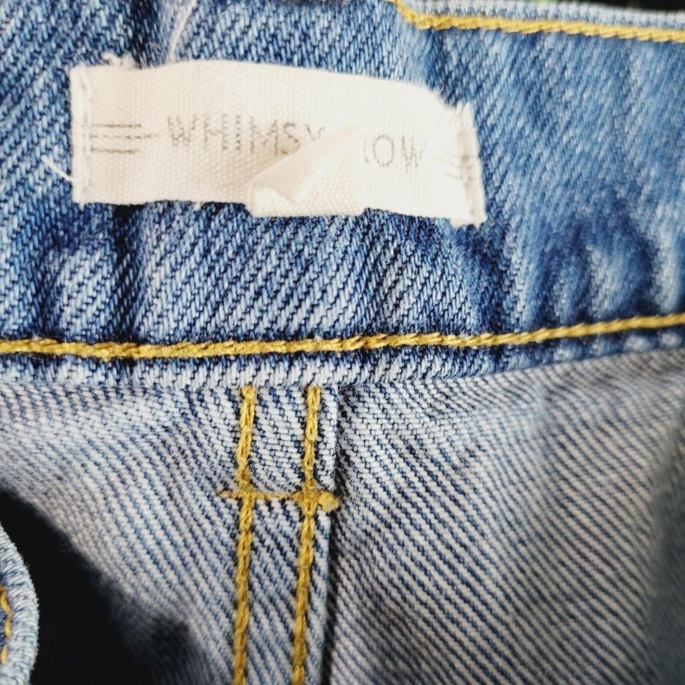 Whimsy + Row Light Blue Wide Leg Cropped Jeans - Picture 4 of 7